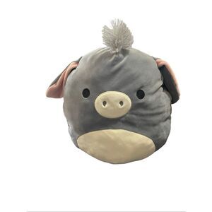 Kellytoy Squishmallow Gray Jason the Donkey Plush Toy Stuffed Animal 13”